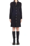 Bottega Veneta Double Calvary Wool Stretch Coat In Black