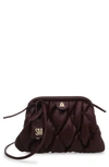 Steve Madden Tinley Faux Leather Clutch Crossbody In Wine