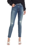 Ag Mari High Waist Slim Straight Leg Jeans In 15 Years Mural