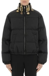 Moschino Black Charms Jacket In Fantasy Print Black