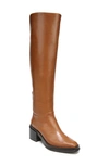 Franco Sarto Dorica Wide Calf High Shaft Boots Women's Shoes In Brown
