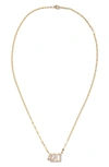 Lana Jewelry Diamond 3 Number Pendant Necklace In Yellow