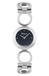 Ferragamo Gancino Stainless Steel Bracelet Watch In Stainless Steel
