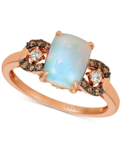 Le Vian Gemstone & Diamond Ring In 14k Rose Gold Or 14k Yellow Gold In Opal