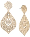 Marchesa Gold-tone Filigree Orbital Statement Earrings In Gold