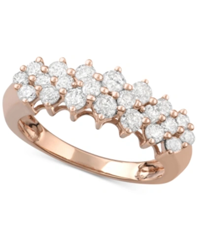 Macy's Diamond Band (1 Ct. T.w) In 14k White Gold, Gold Or Rose Gold