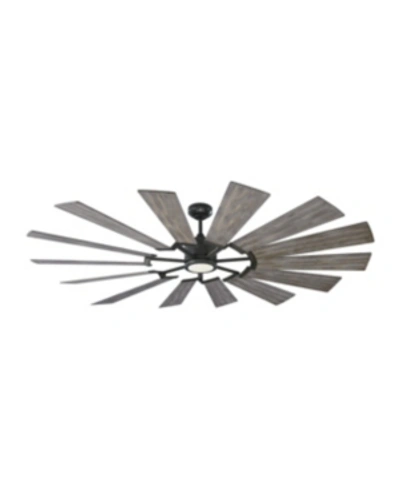 Monte Carlo The  72" Prairie Grand Ceiling Fan In Aged Pewter