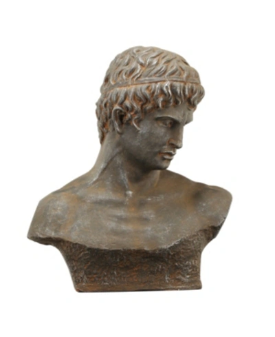 Ab Home 22.5" Atticus Bust, Resin In Rust