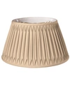 MACY'S CLOTH&WIRE SLANT SHALLOW DRUM WITH DOUBLE SMOCKED PLEAT SOFTBACK LAMPSHADE