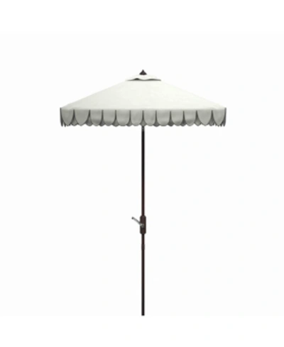 Safavieh Elegant 7.5' Square Umbrella In White