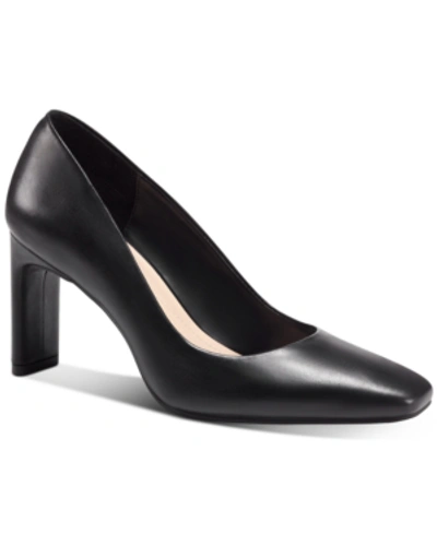Alfani Step N' Flex Women's Tarah Square-toe Pumps, Created For Macy's Women's Shoes In Black