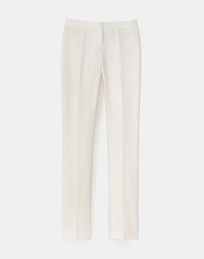 Lafayette 148 Finesse Crepe Barrow Trouser In White