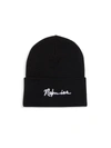 Nahmias Scripted Logo Beanie In Black