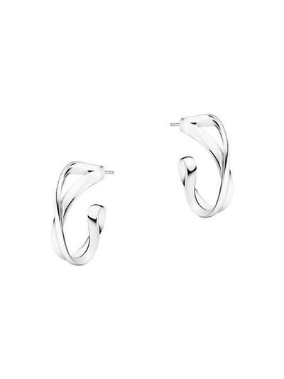 Georg Jensen Infinity Sterling Silver Small Hoop Earrings