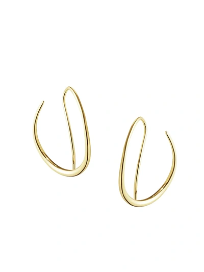 Georg Jensen 18k Yellow Gold Offspring Threader Earrings