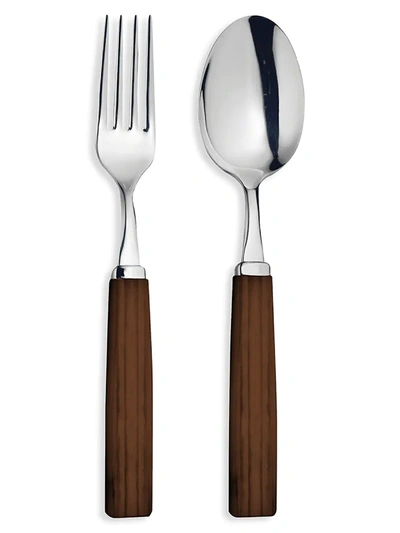 Broggi Dakar Acacia 2-piece Serving Fork & Spoon Set