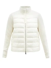 Moncler Women's Wool-detailed Down Puffer Jacket In White