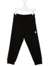 MARCELO BURLON COUNTY OF MILAN CROSS MOTIF TRACK PANTS