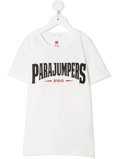 Parajumpers Kids' Logo-print Cotton T-shirt In Black