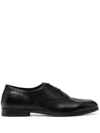 Scarosso Judy Lace-up Leather Brogues In Black