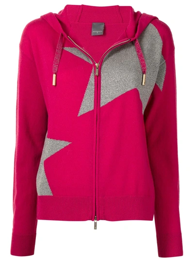 Lorena Antoniazzi Star-print Hoodie In Red