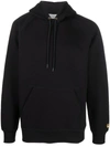 Carhartt Wip Cotton-blend Hoodie With Logo Print In Black