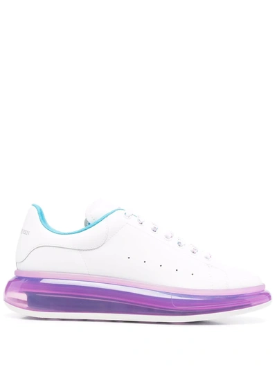 Alexander Mcqueen Oversize-sole Lace-up Sneakers In White