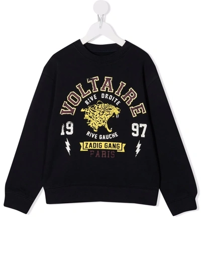 ZADIG & VOLTAIRE LOGO-GRAPHIC PRINT SWEATSHIRT