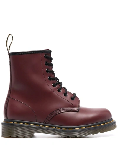 DR. MARTENS LACE-UP LEATHER BOOTS