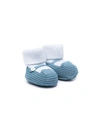 LITTLE BEAR TWO-TONE BABY SLIPPERS