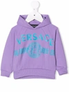 VERSACE LOGO PRINT HOODIE