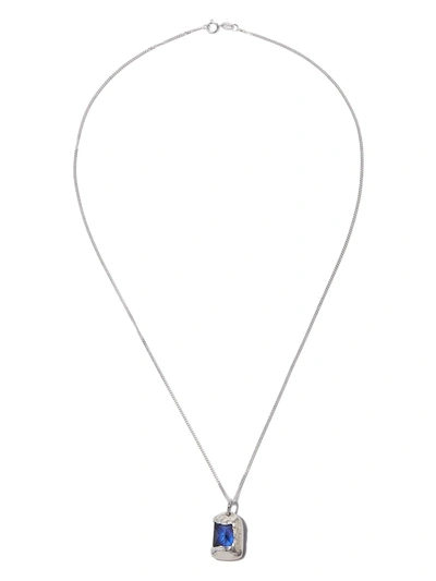 Bleue Burnham Sterling Silver And Sapphire Rose Necklace