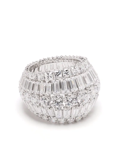 Swarovski Hyperbola Cocktail Ring In Silber