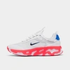 Nike Men's React Live Running Shoes In White/bright Crimson/white/racer Blue