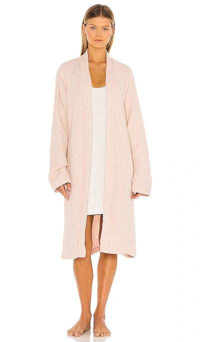 House No. 23 Alaia Robe In Blush