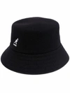MSGM EMBROIDERED WOOL BUCKET HAT