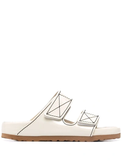 Birkenstock X  Arizona Slides In Neutrals