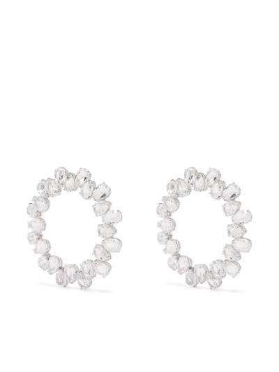 Swarovski Millenia Crystal Circle Earrings In Neutrals