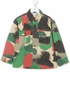 Stella Mccartney Camouflage-print Shirt In Green