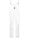 Washington Dee Cee Logo Patch Organic Cotton Dungarees In White