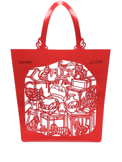 Taschen Ai Weiwei. The China Bag ‘cats And Dogs' In Rot