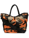 Porter-yoshida & Co Camouflage Large Tote Bag In Grün
