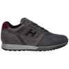 Hogan Sneaker H321 In Pelle Liscia E Suede In Grey