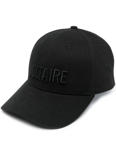 Zadig & Voltaire Embroidered-logo Baseball Cap In Black