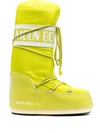 Moon Boot Icon Lace-up Snow Boots In Lime