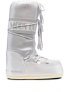 Moon Boot Icon Lace-up Snow Boots In Glacier Grey