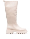 ASH LUCKY KNEE-LENGTH LEATHER BOOTS