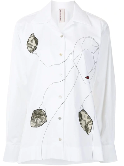 Antonio Marras Abstract Print Shirt In White