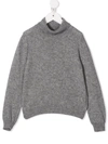 Fay Roll Neck Jumper In Grau