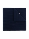 Dsquared2 Logo-patch Scarf In 蓝色